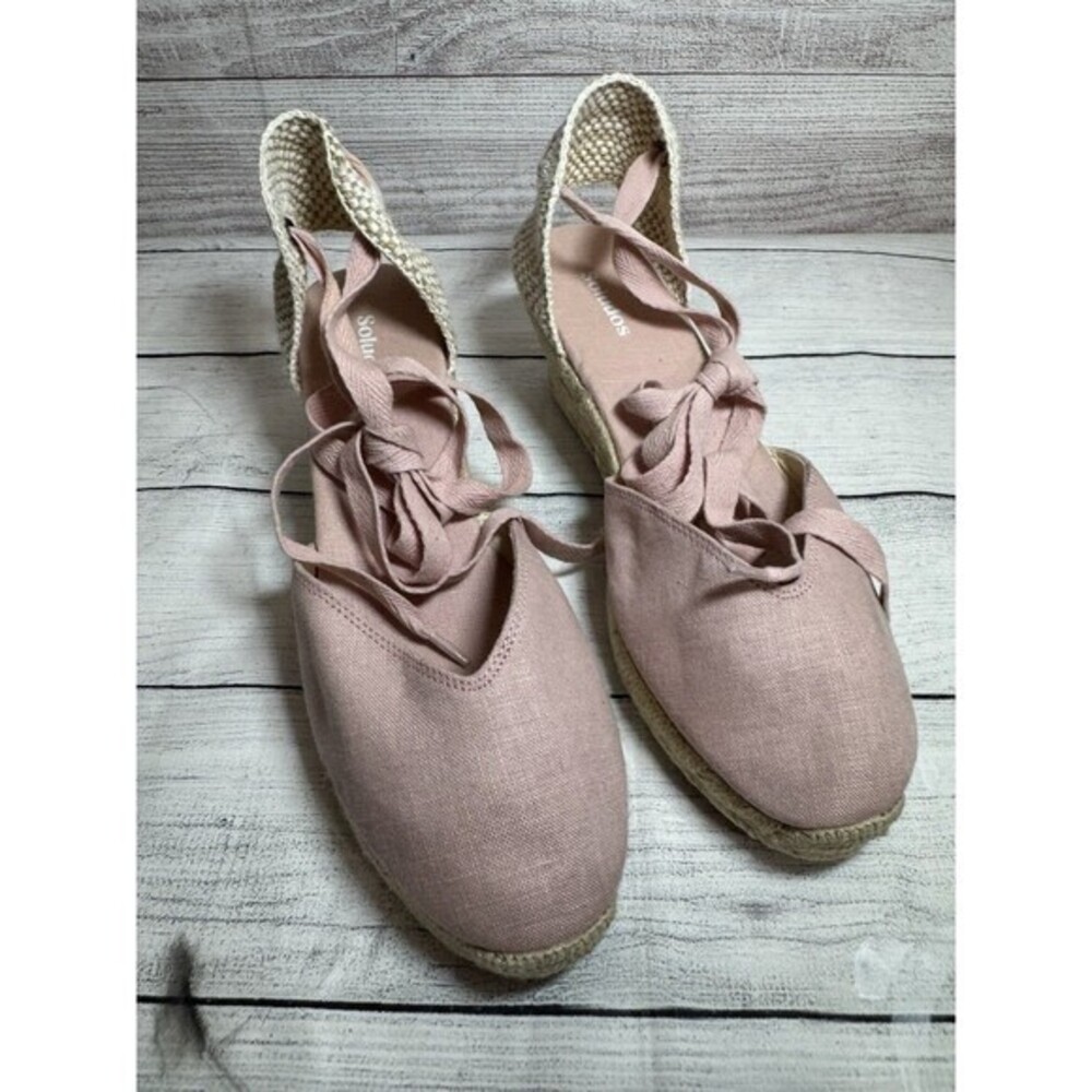 Soludos Women's   Blush Tall Espadrilles Wedge Shoes NWOB SIZE 9